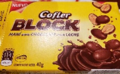 Cofler Block Maní con Chocolate con Leche