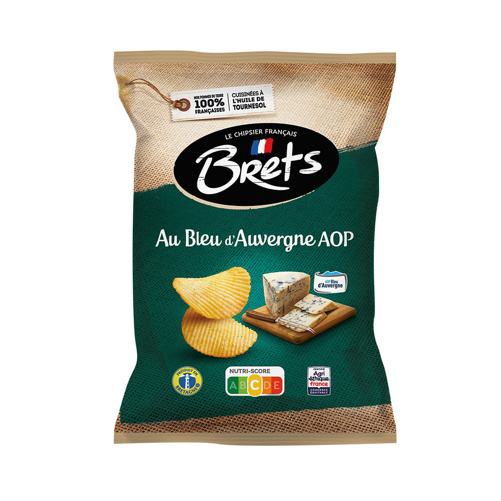 Papas Fritas Sabor Bleu d'Auvergne 125 Grs Brets