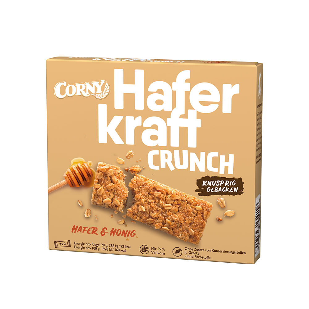 Barras de Cereal Sabor Miel 120 Grs x 6 Un Corny