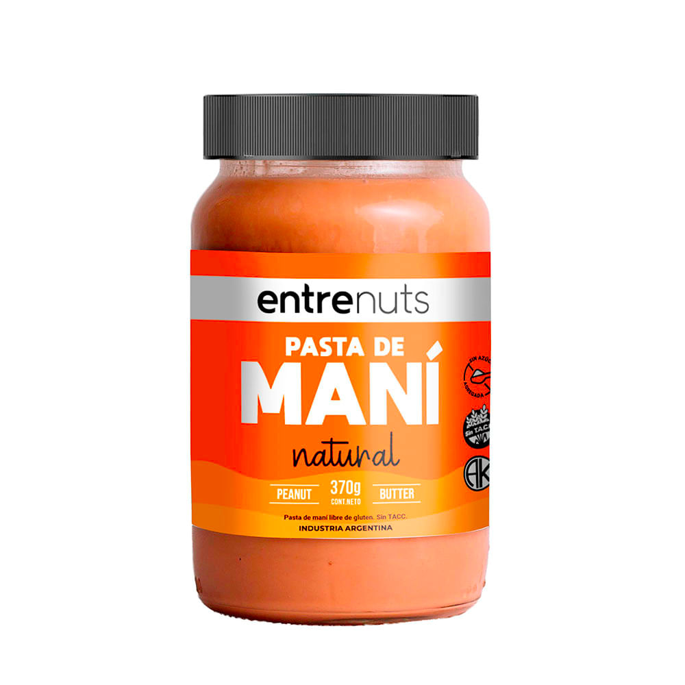 Mantequilla de Maní Natural 370 Grs Entrenuts