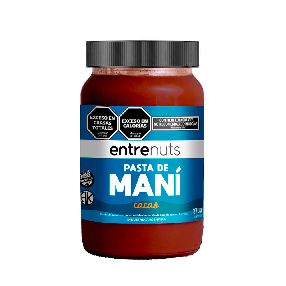Mantequilla de Maní Sabor Cacao 370 Grs Entrenuts