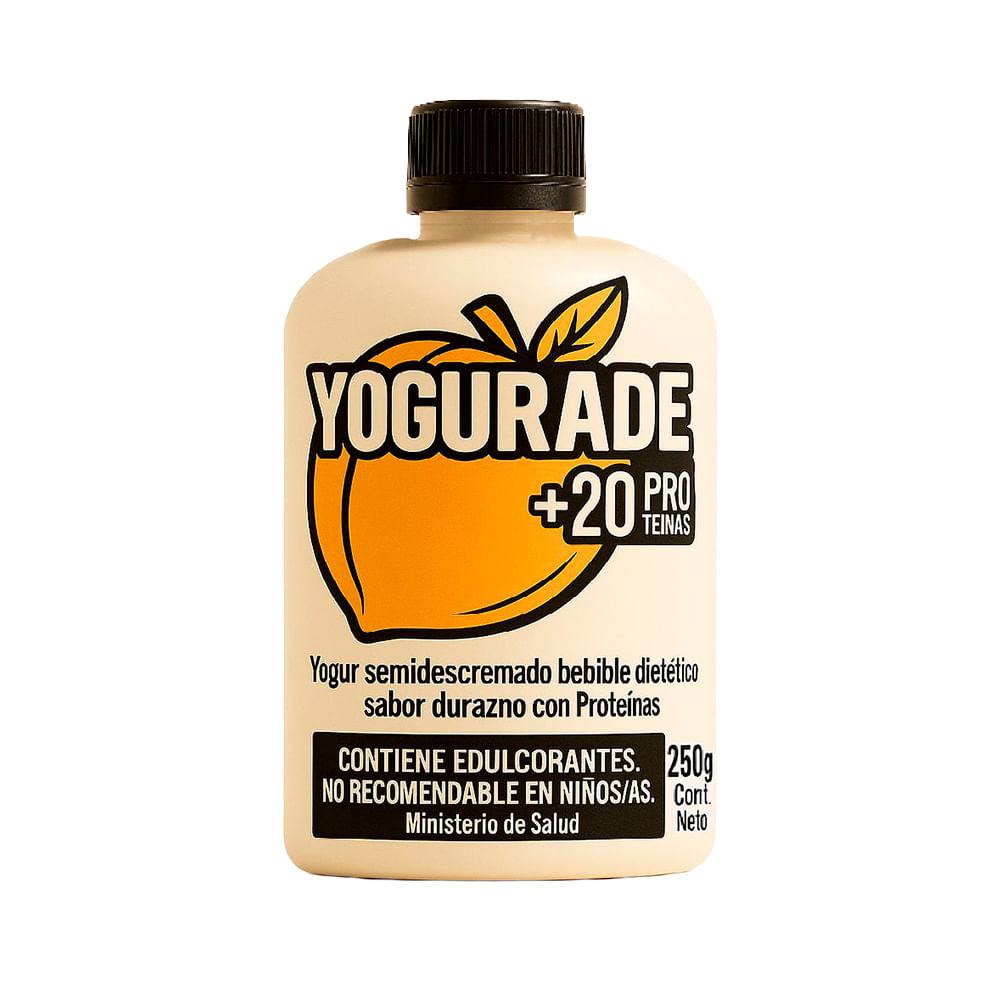 Yogur Sabor Durazno Bebible Semidescremado 250 Grs Yogurade