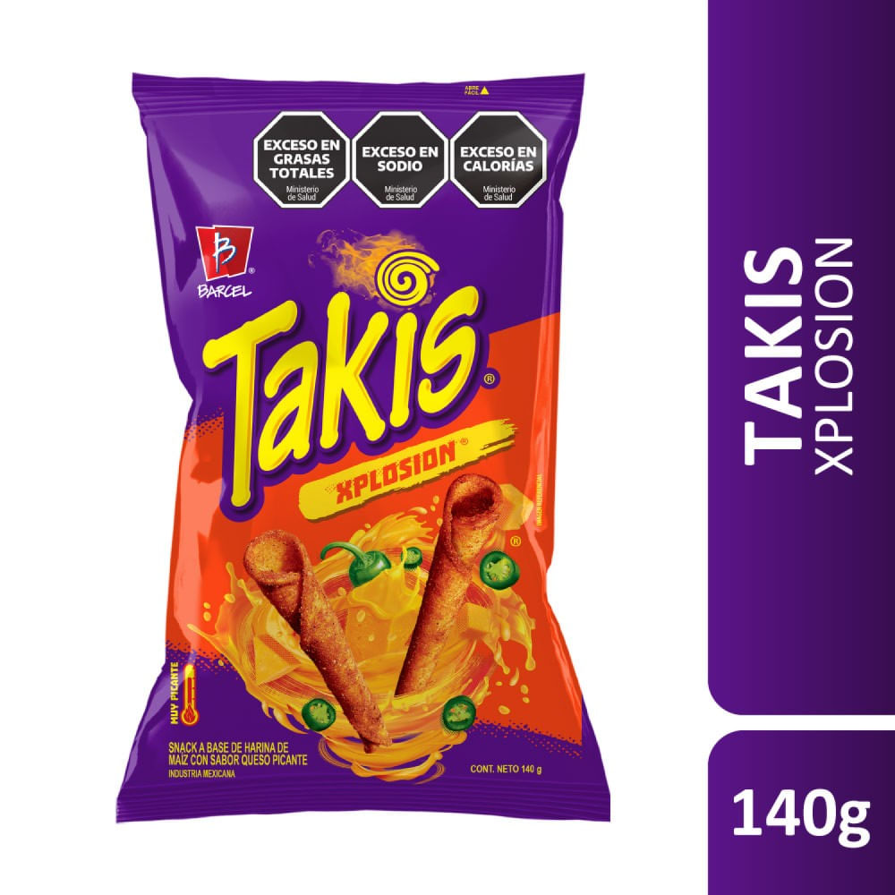 Nachos Sabor Queso Picante 140 Grs Takis