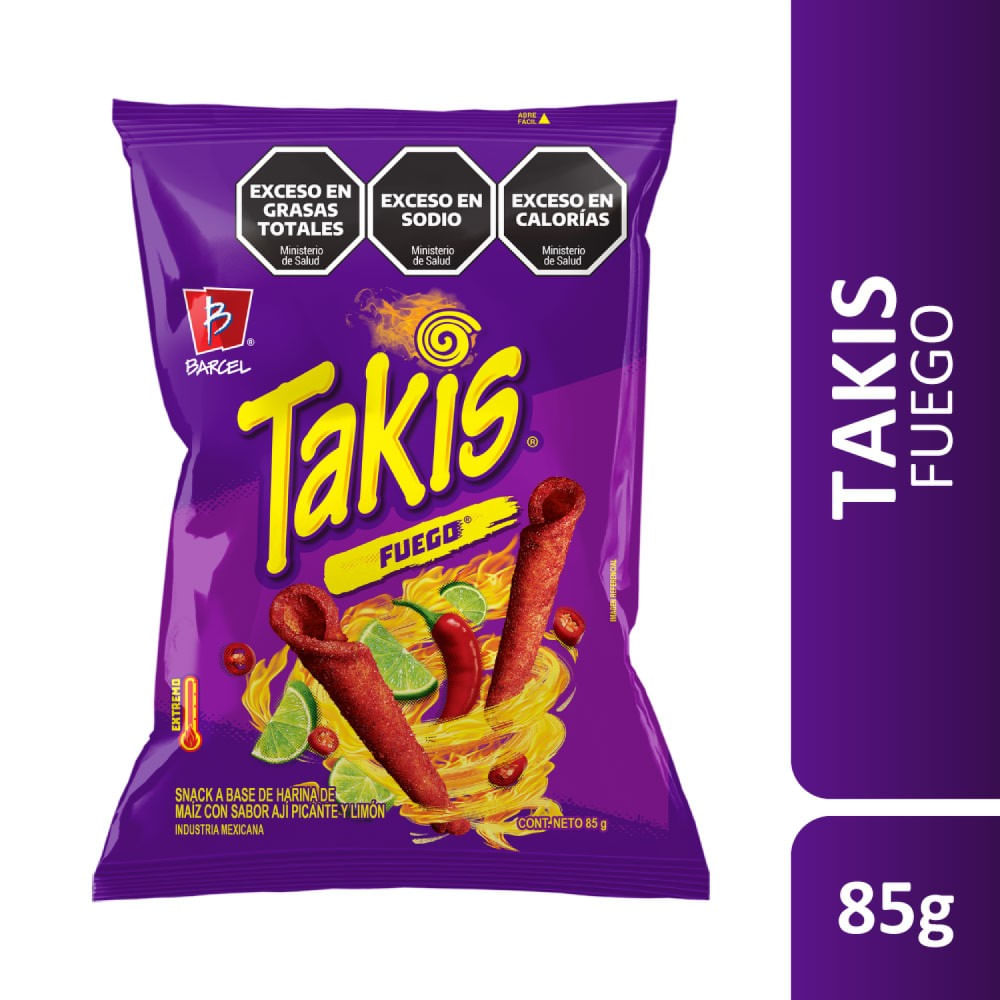 Snacks Fuego 85 Grs Takis