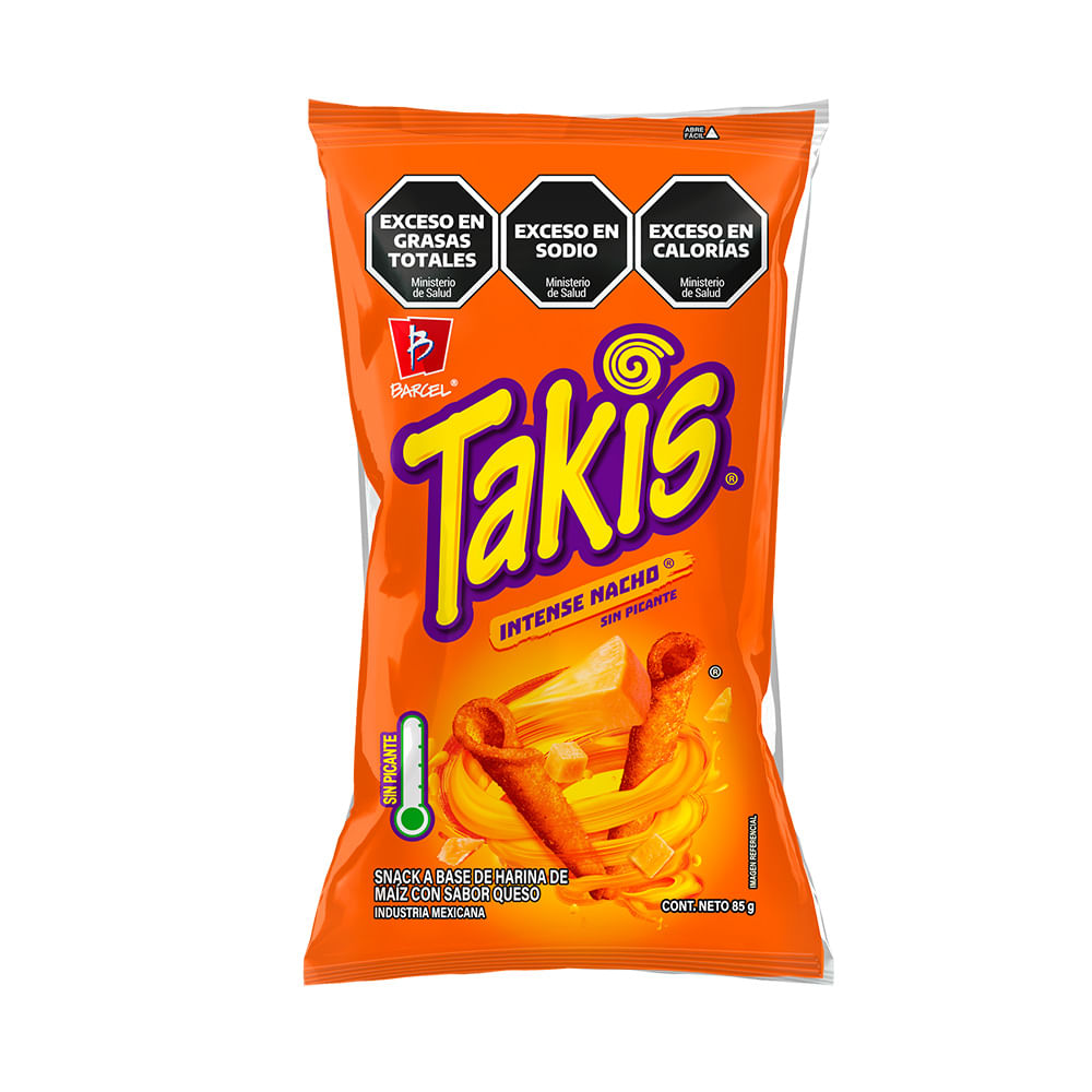 Snack Intense Nacho 85 Gr Takis.