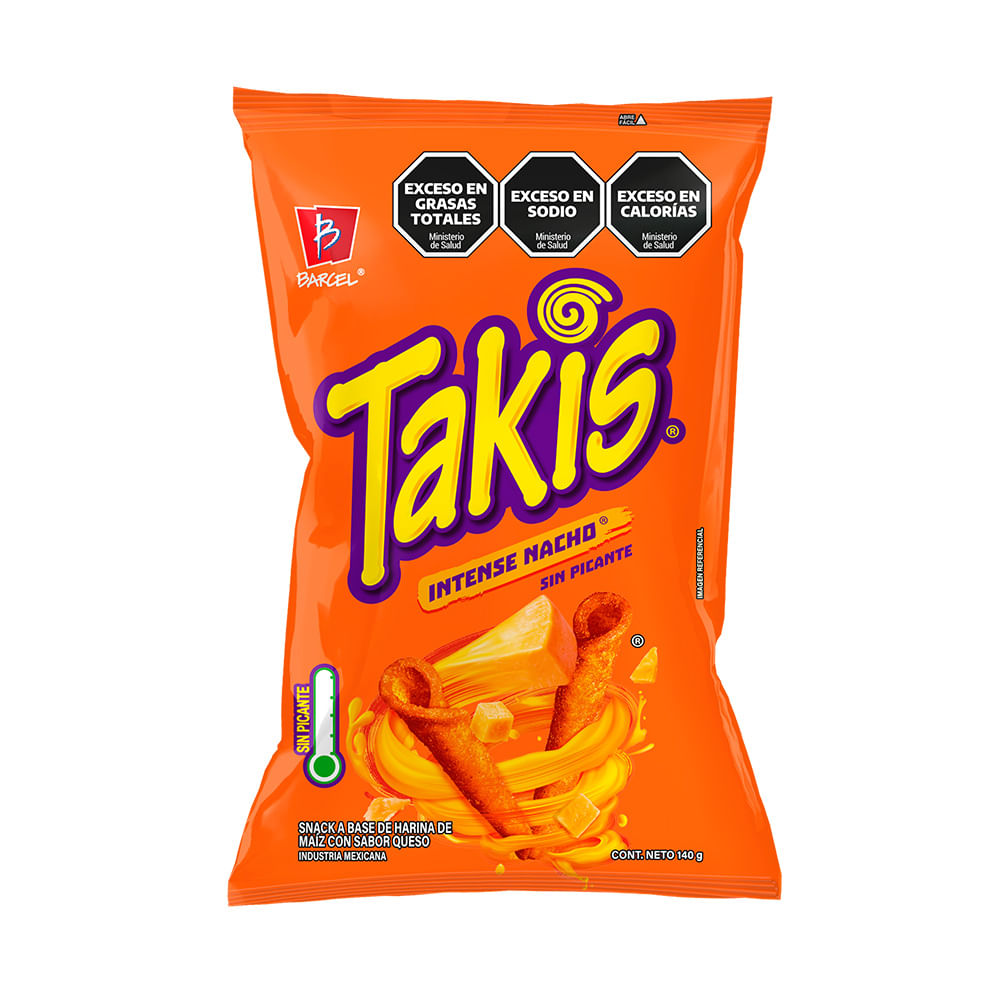 Snack Intense Nacho 140 Gr Takis.