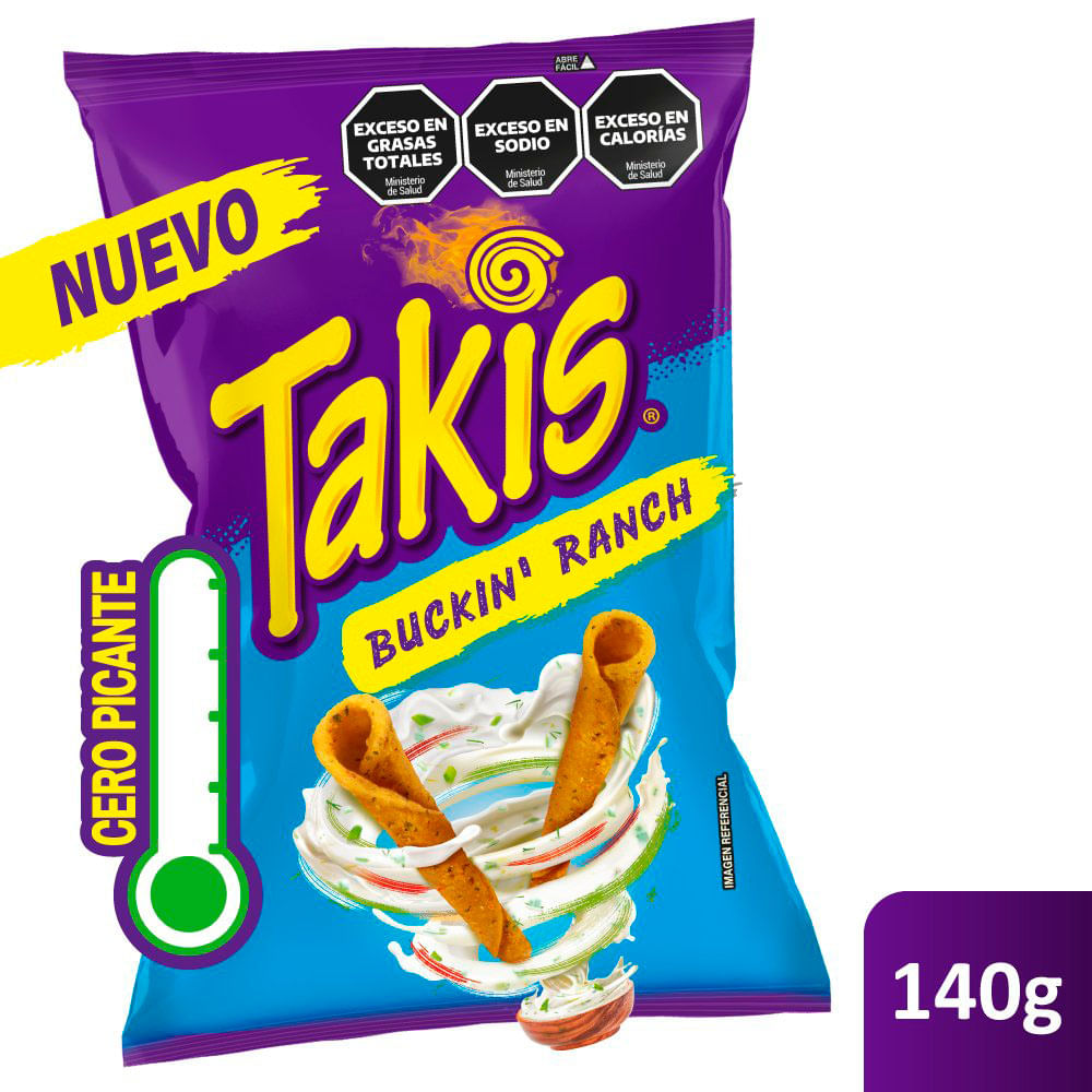 Snack Takis Ranch Cero Picante 140gr
