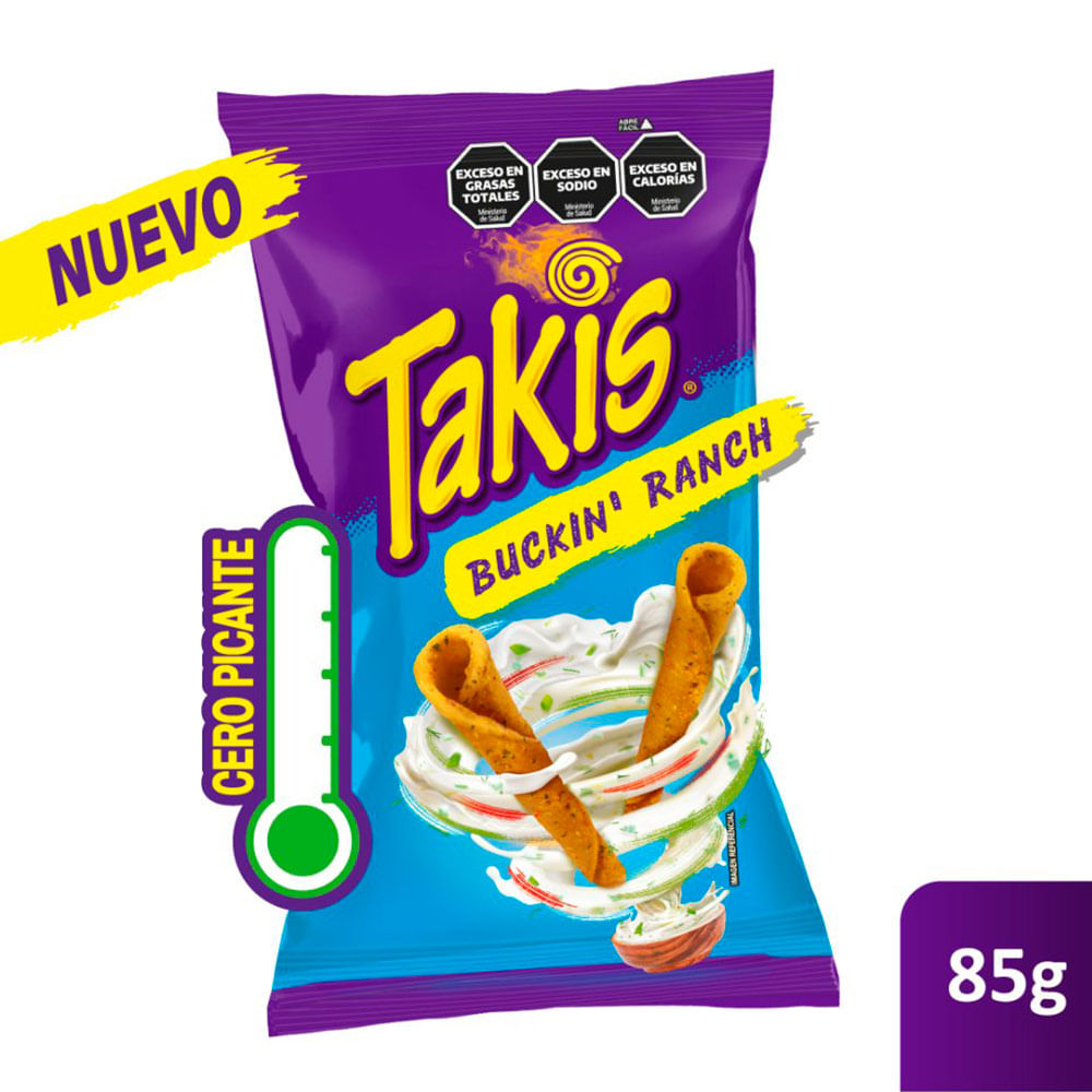 Nachos Sabor Buckin' Ranch 85 Grs Takis