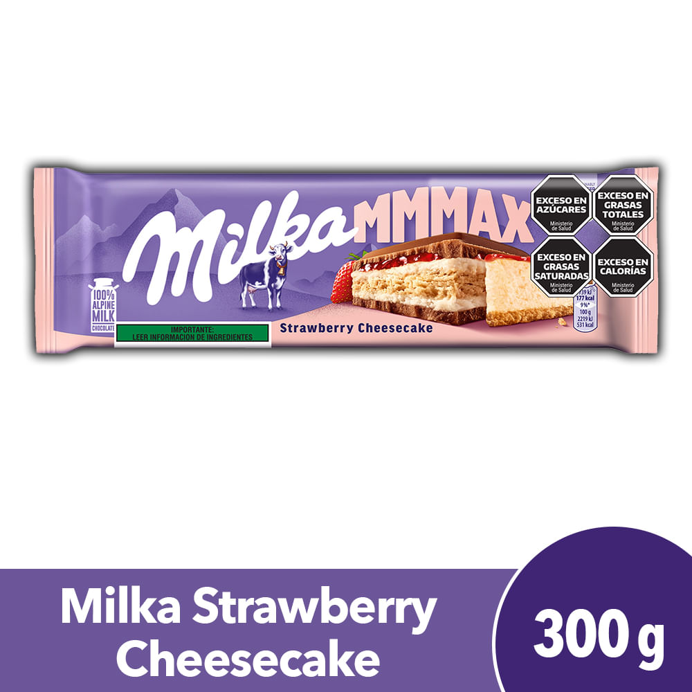Chocolate Sabor Strawberry Cheesecake 300 Grs Milka