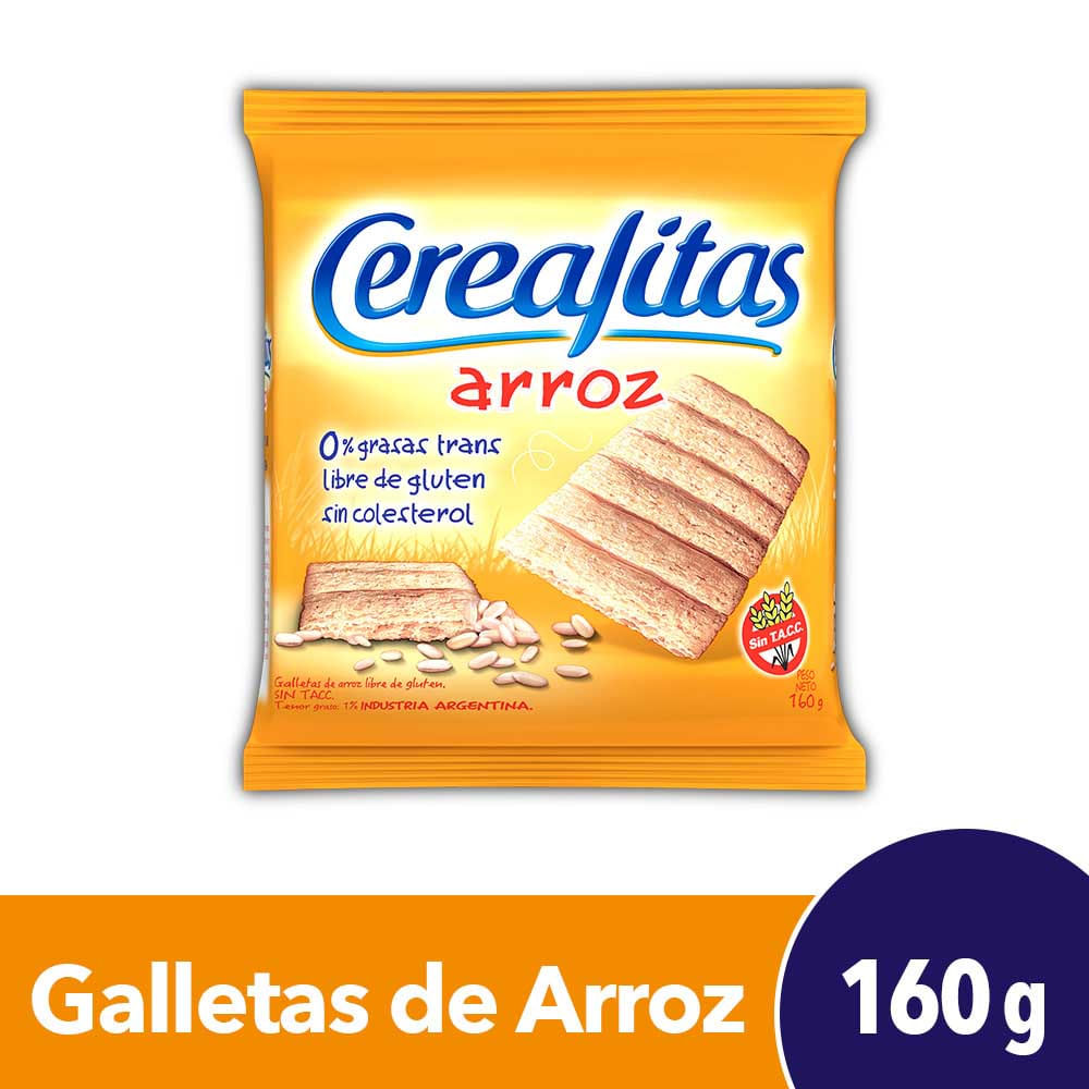 Galletitas De Arroz Saladas Sin Taac 160g