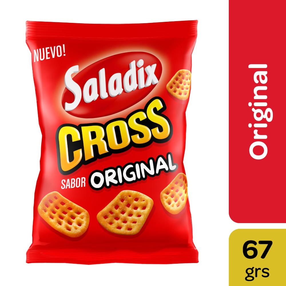 Snacks Salados Cross Sabor Original 67 Grs Saladix