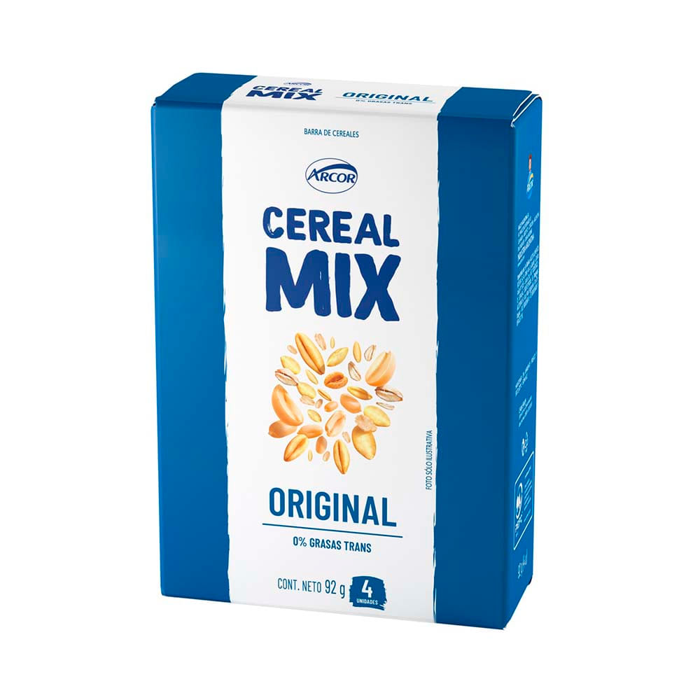 Barras De Cereal Mix Original Arcor 92 Gr