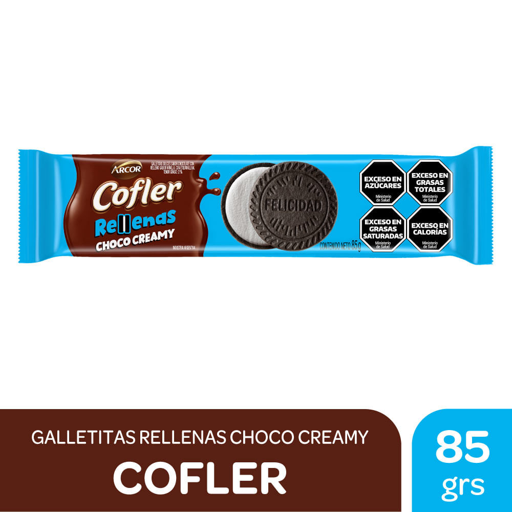 Galletitas Sabor Choco Creamy 85 Grs Cofler