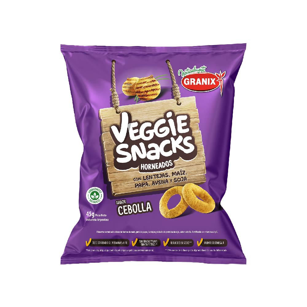 Veggie Snacks Ganix Cebolla 45 Gr