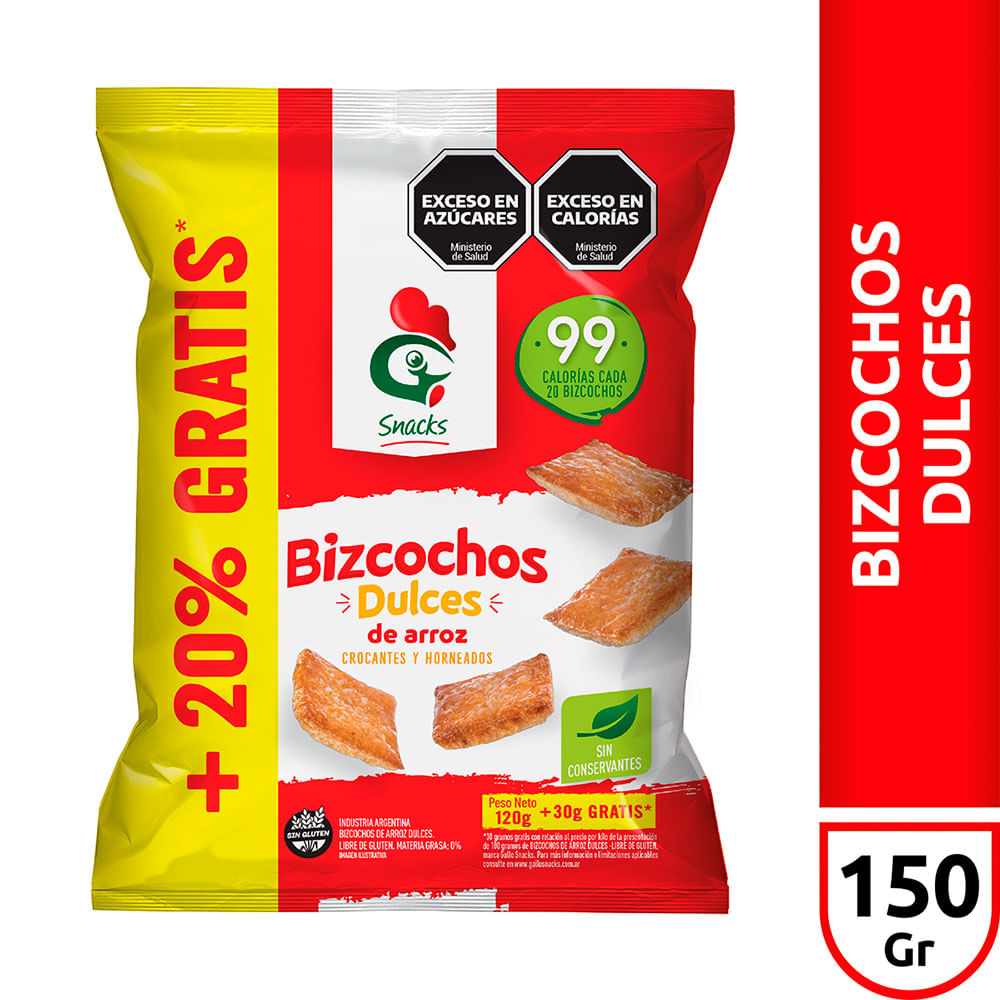 Bizcochos Dulces Gallo Snacks 150gr