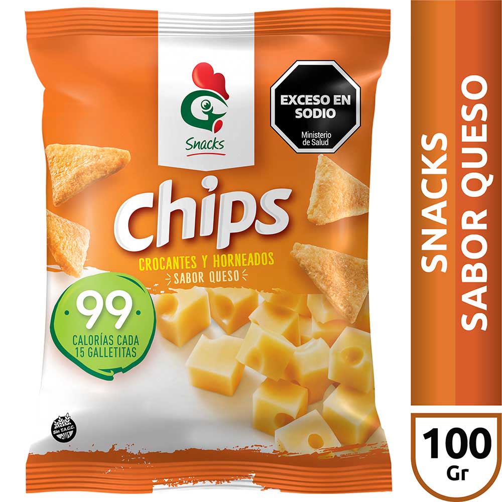 Gallo Snacks Chips Queso 100 Gr.
