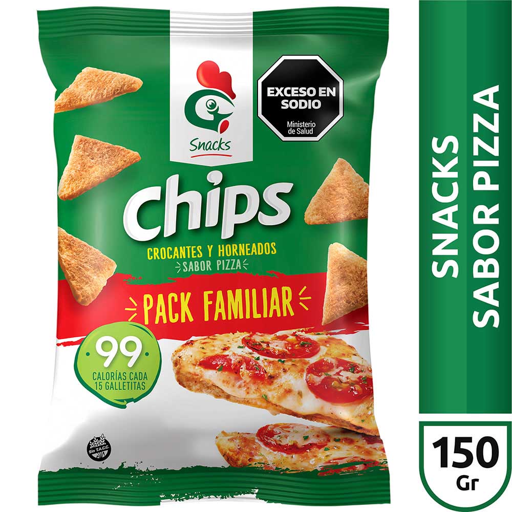 Galletitas Chips Gallo Snacks Pizza 150g