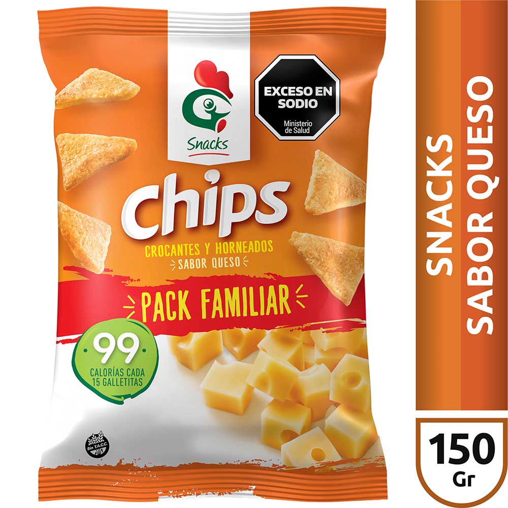 Galletitas Chips Gallo Snacks Queso 150g