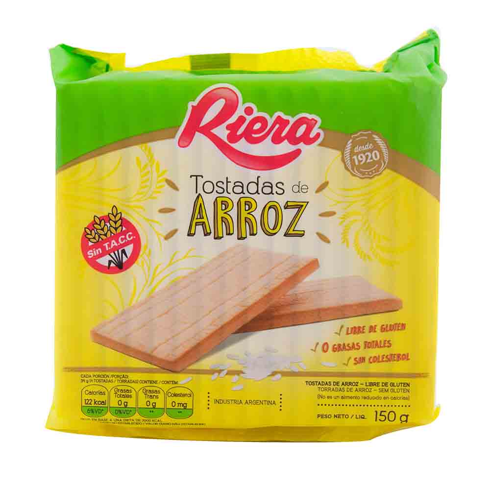 Tostadas De Arroz Riera 150 Gr
