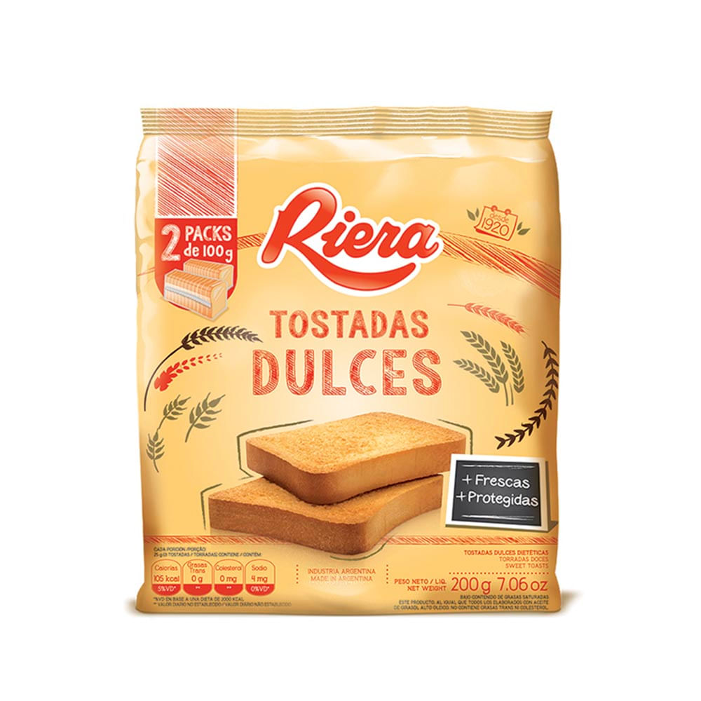Tostadas Clásicas Dulce Riera 200 Gr