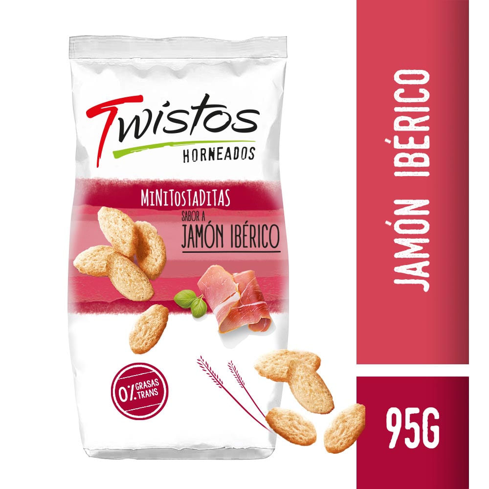 Minitostaditas Sabor Jamón Ibérico 95 Grs Twistos