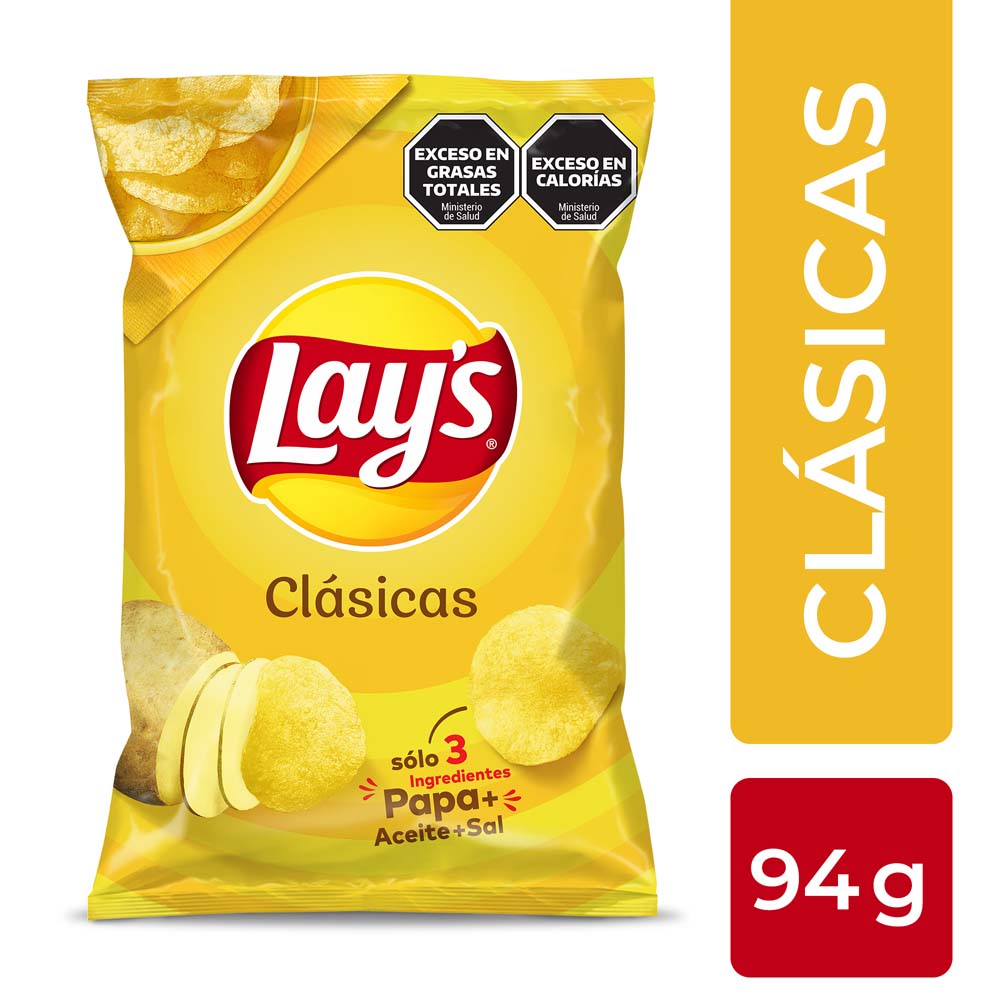 Papas Fritas Lays Clasicas X 94 Gr