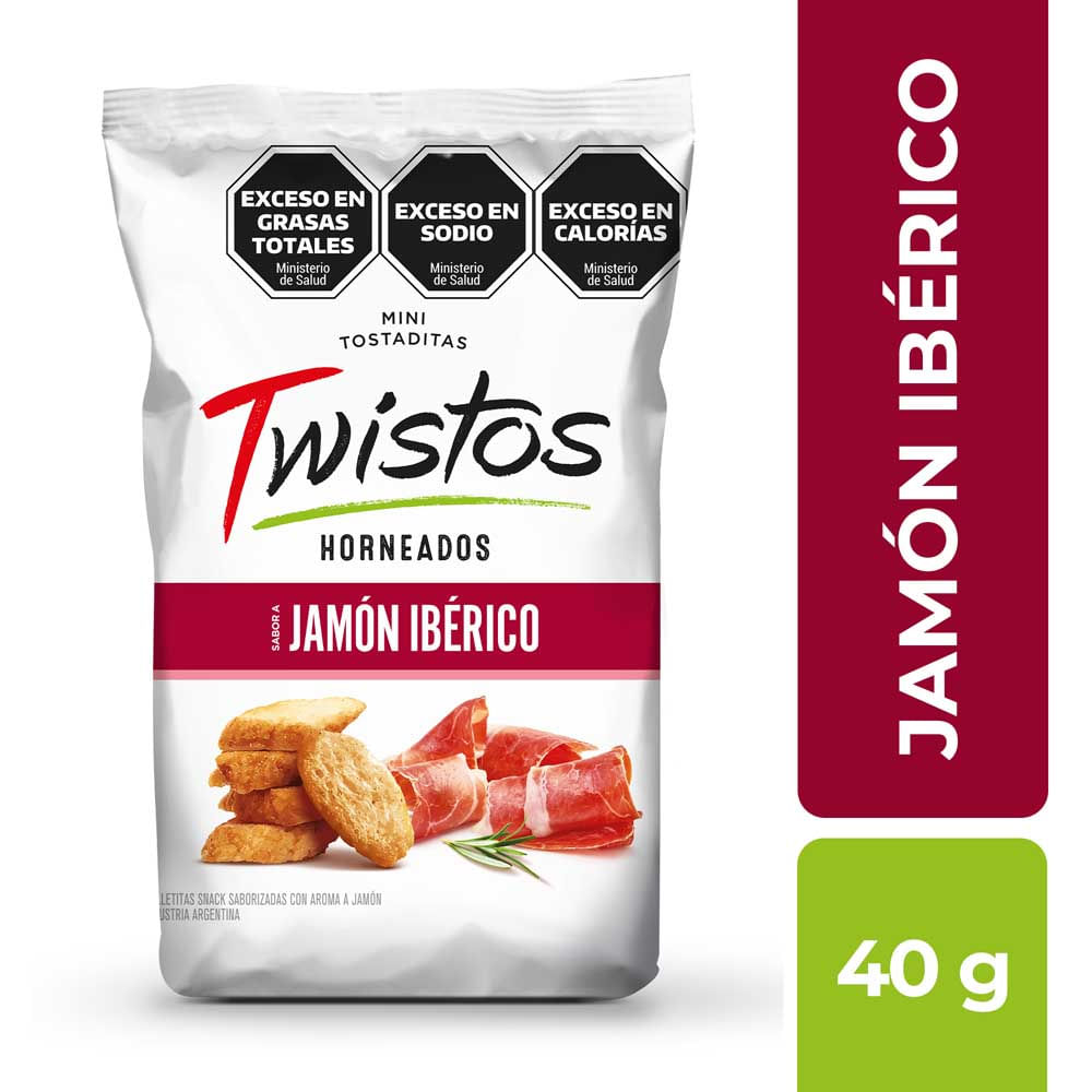 Mini Tostadas De Jamón Ibérico Twistos X 40 Gr