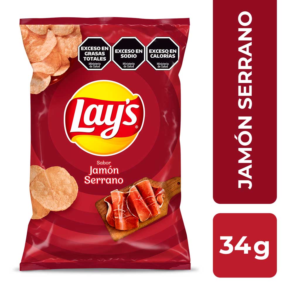 Papas Fritas Lays Jamón Serrano 34 G