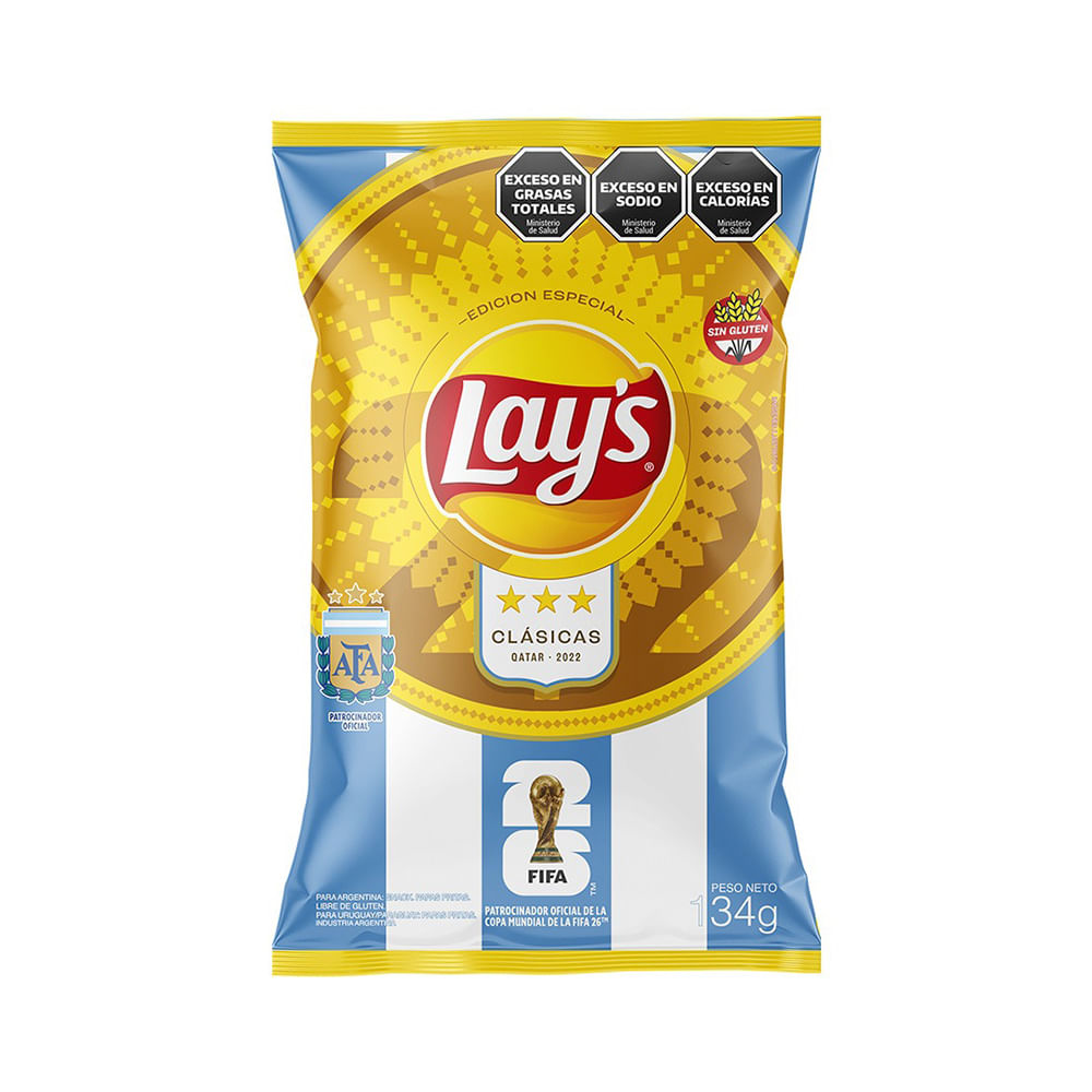 Papas Fritas Sabor Clásicas 134 Grs Lay´s
