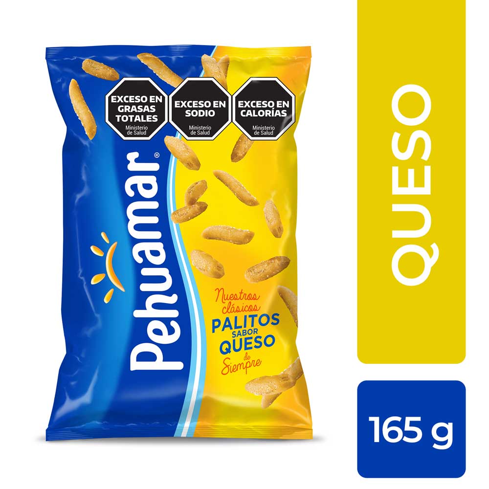 Palitos Salados Sabor Queso 165 Grs Pehuamar
