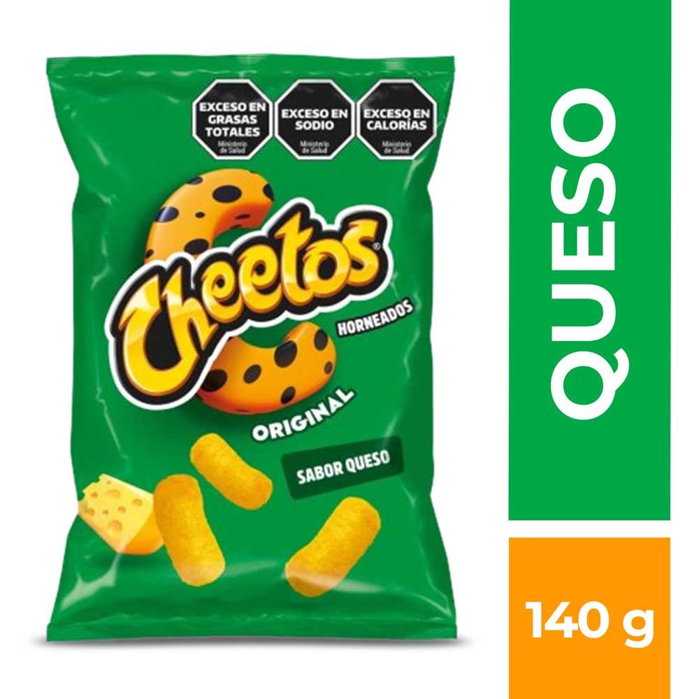 Snacks Salados Horneados Sabor Queso 140 Grs Cheetos