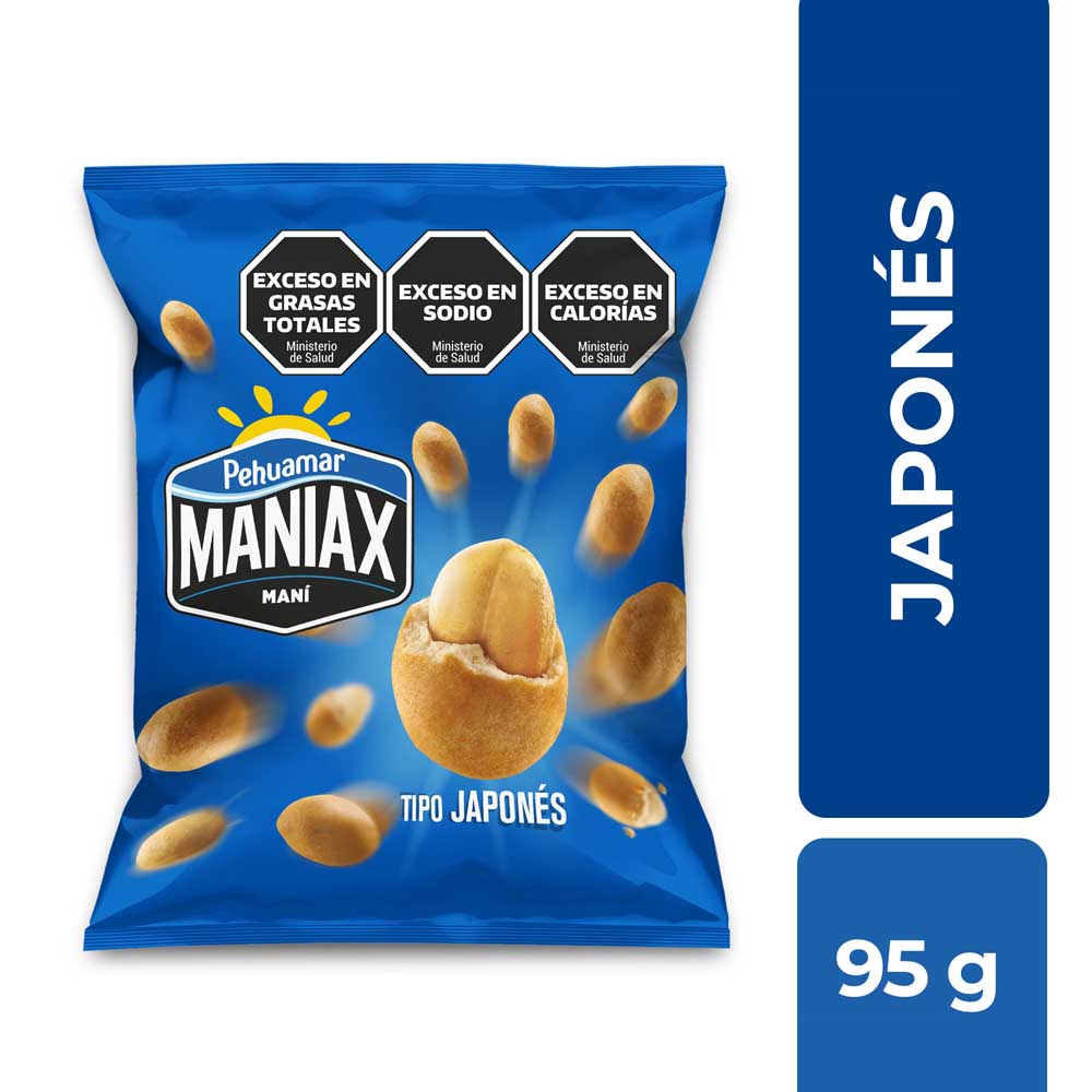 Maní Salado Tipo Japonés 95 Grs Pehuamar