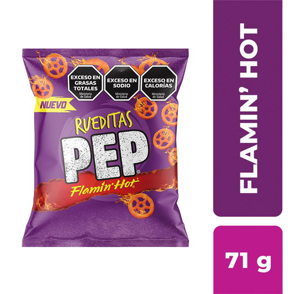 Snack Rueditas Sabor Extra Picante 71 Grs Pep