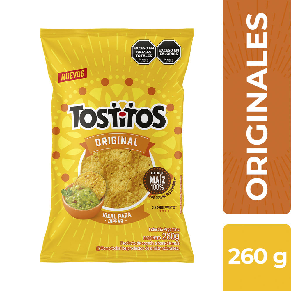 Nachos Circulares Sabor Original 260 Grs Tostitos