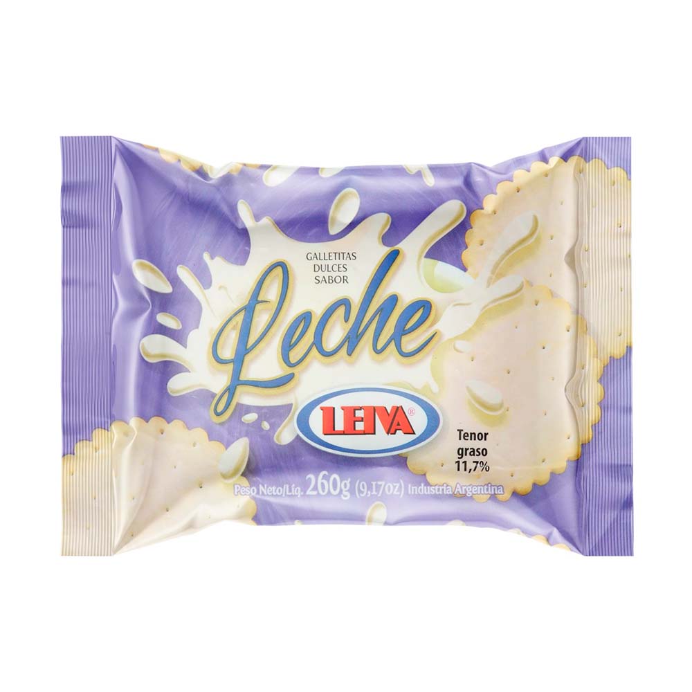 Galletitas Leiva Dulces De Leche X260g