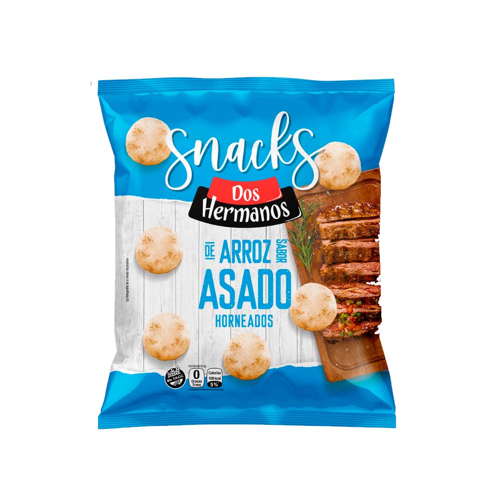 Snacks De Arroz Dos Hermanos Asado 80g
