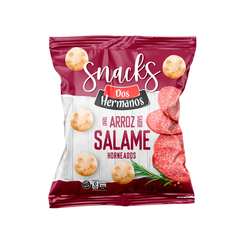 Snacks De Arroz Dos Hermanos Salame 80g