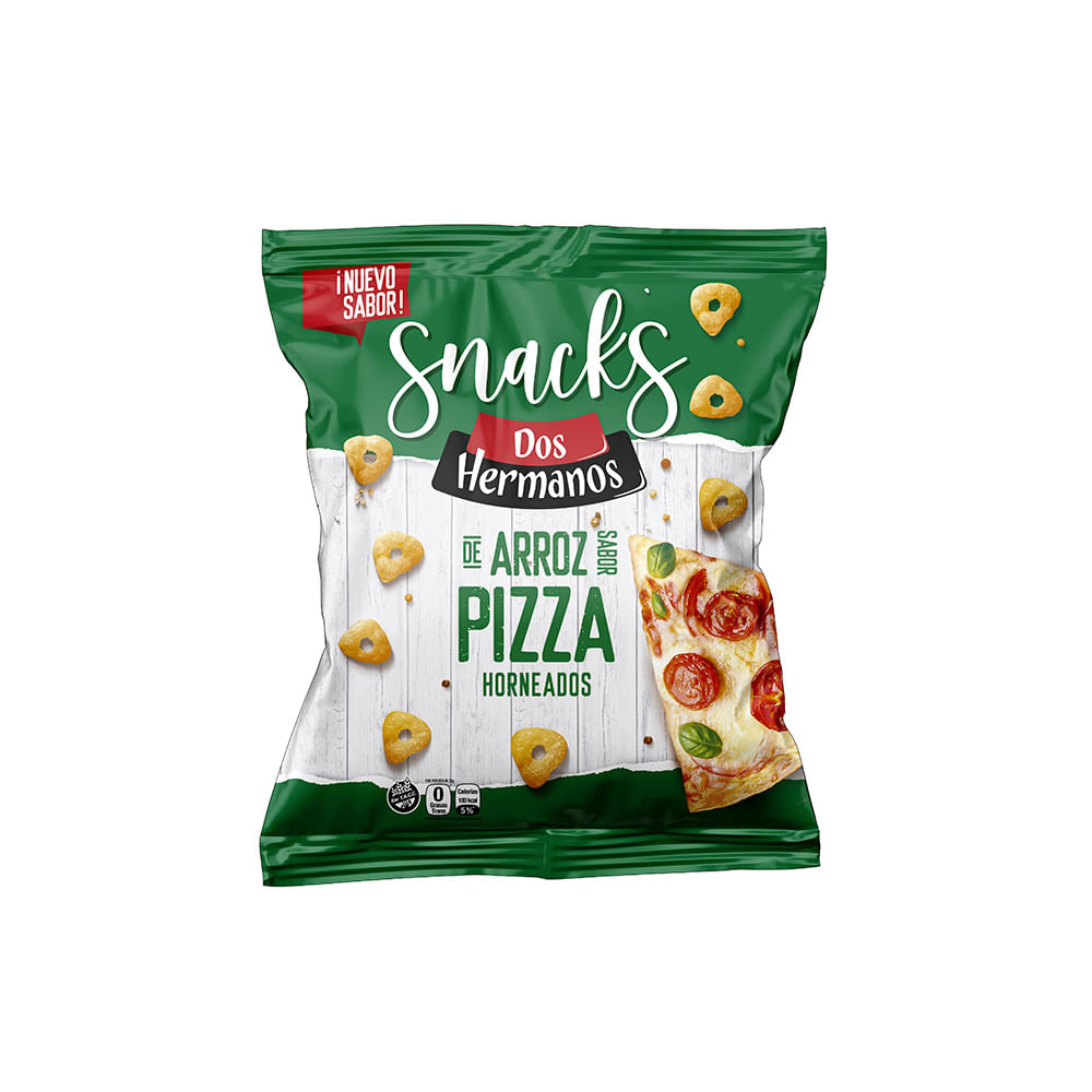 Snacks De Arroz Pizza Dos Hermanos 80g