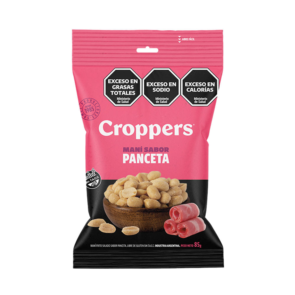 Maní Sabor Panceta 85 Grs Croppers