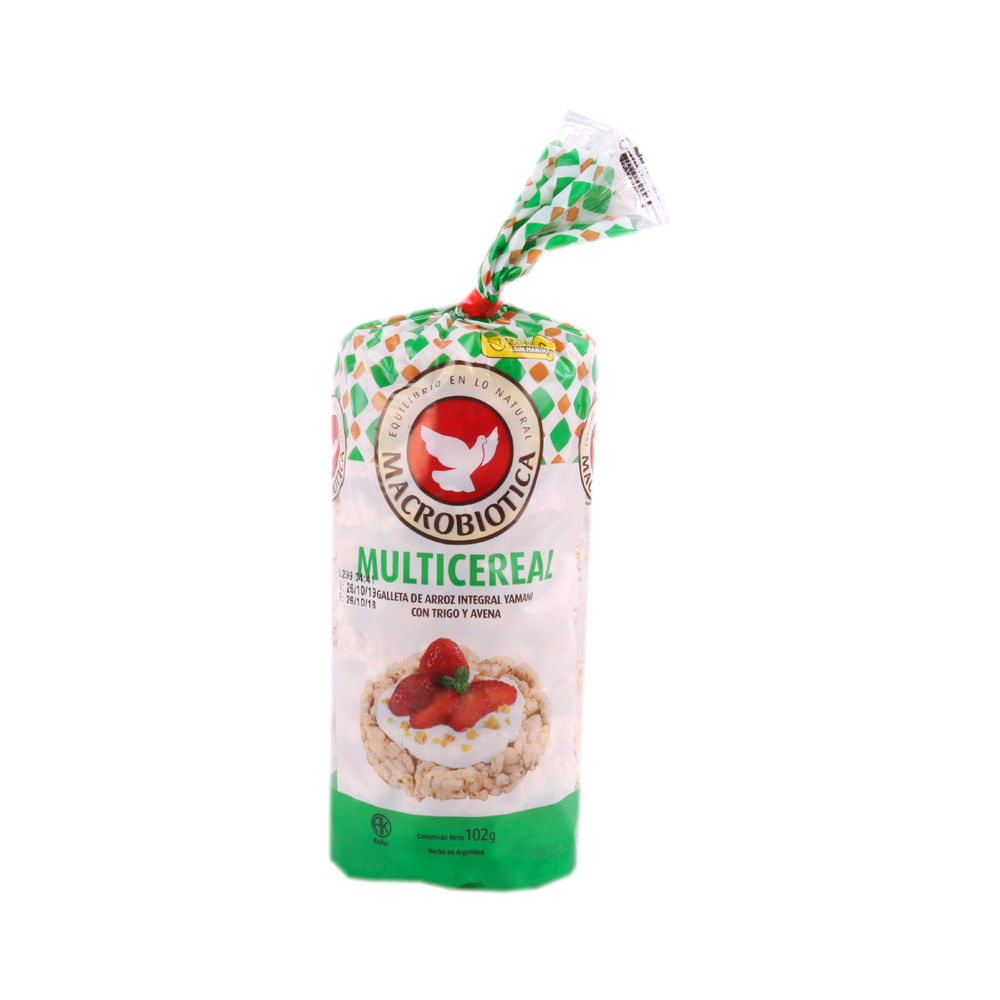 Galletas Macrobiotica De Arroz Multi-cereal X 102 Gr