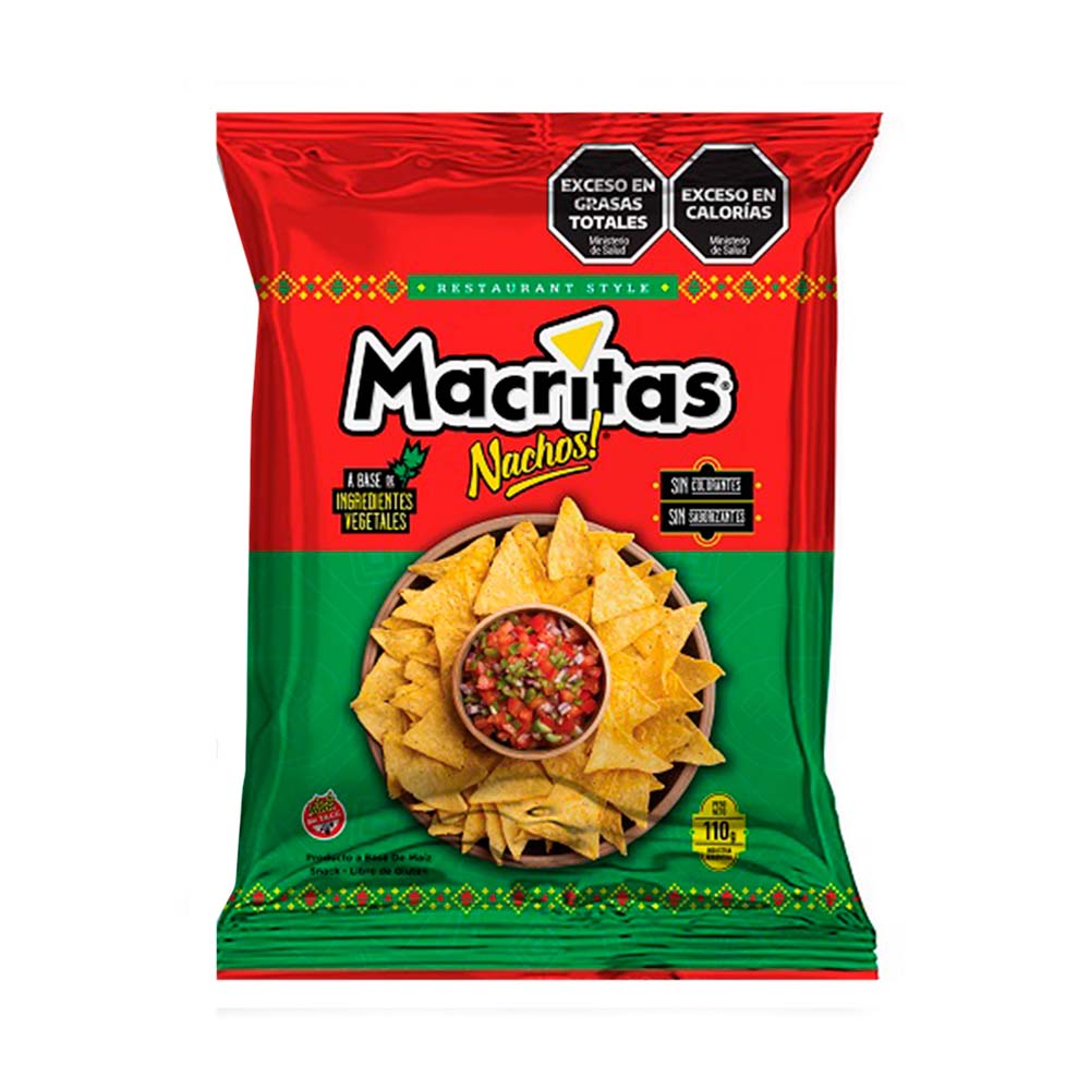 Nachos Restaurant Style 110 Grs Macritas