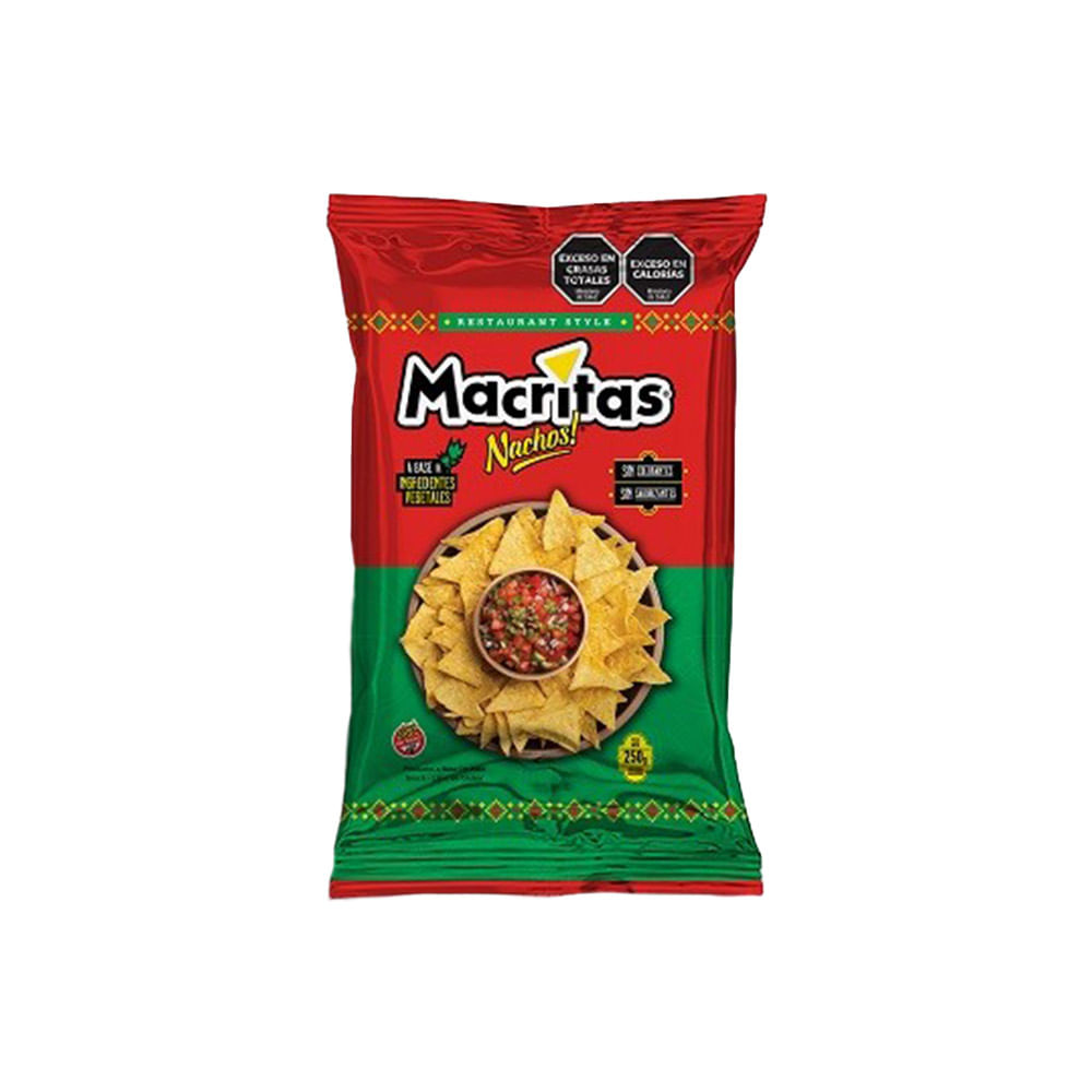 Nachos Restaurant Style 250 Grs Macritas