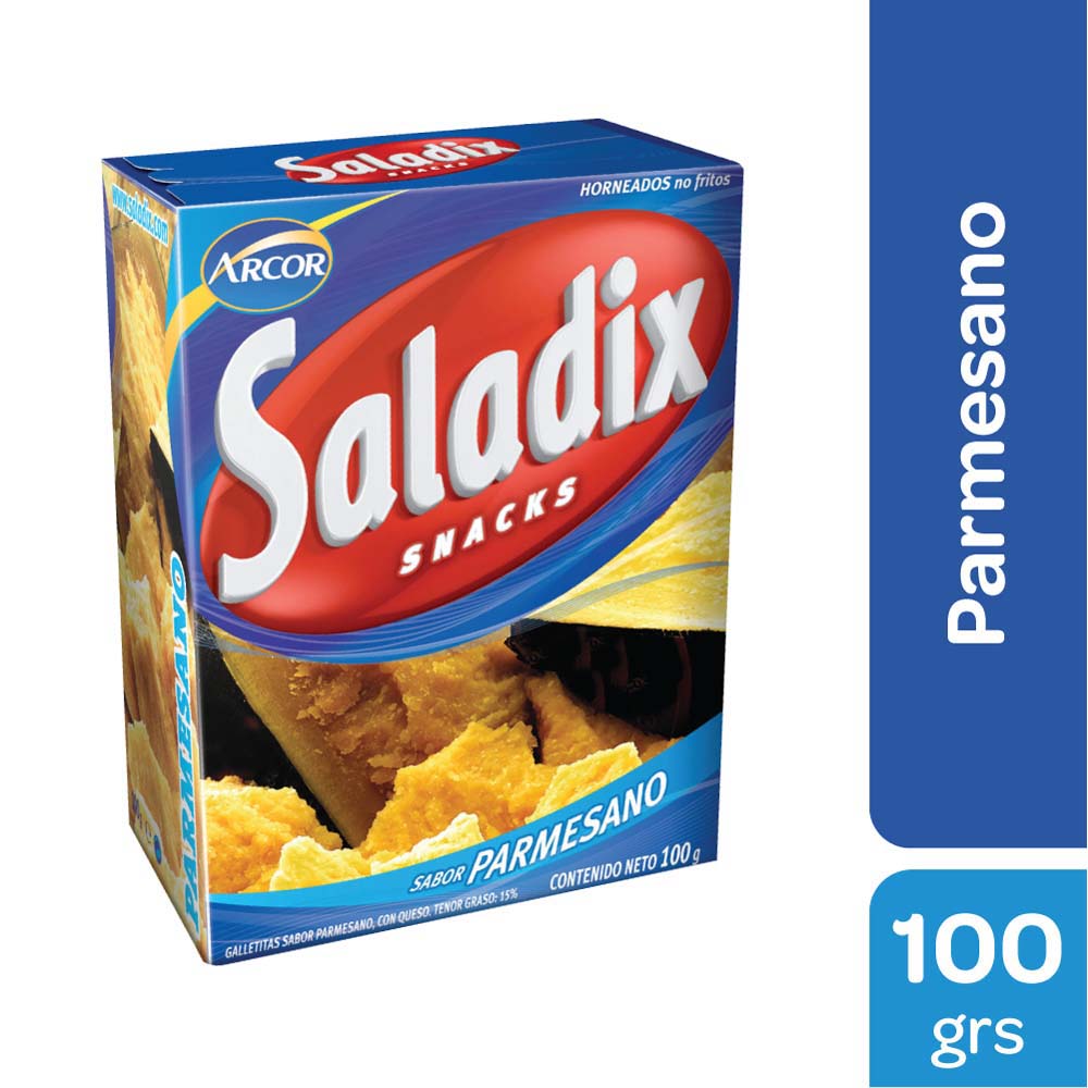 Galletitas Sabor Parmesano 100 Grs Saladix