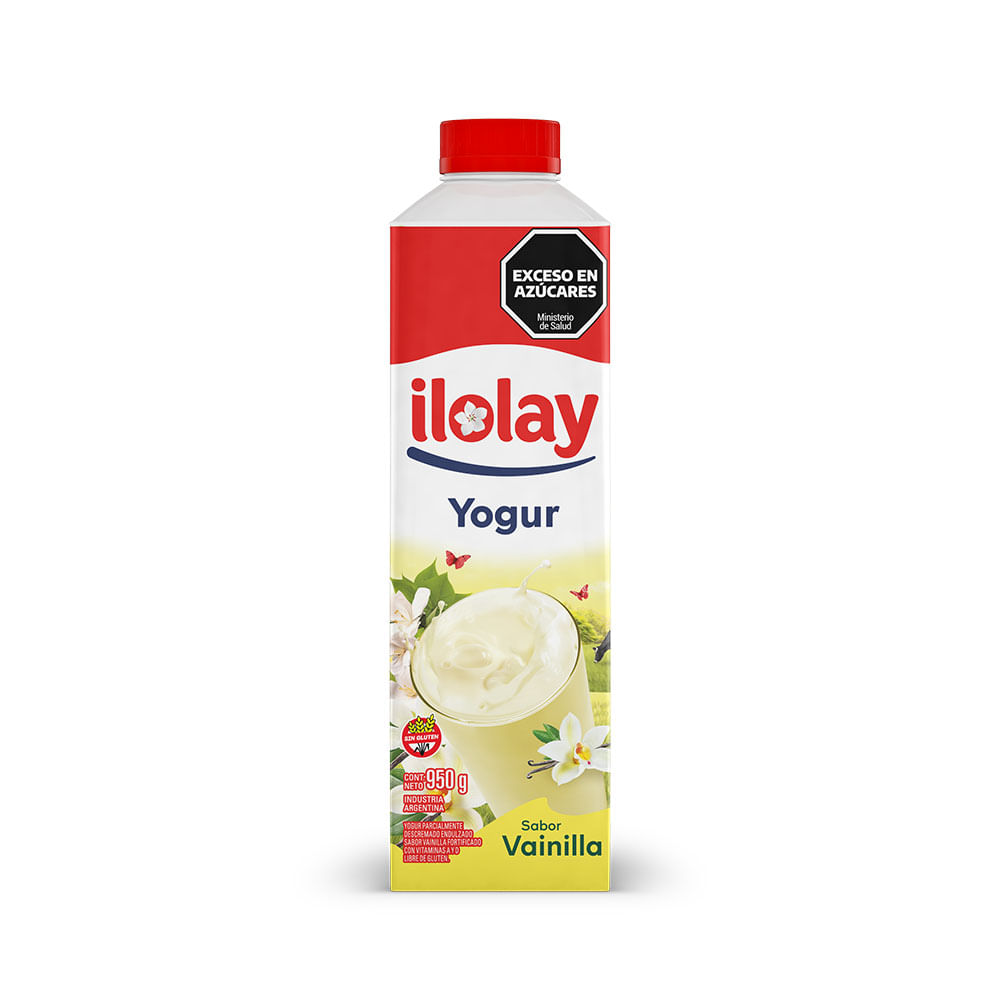 Yogurt Sabor Vainilla Entero 950 Grs Ilolay