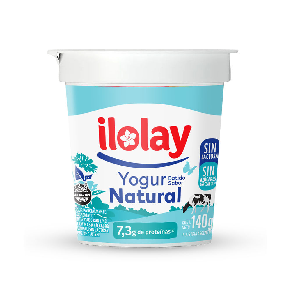 Yogurt Sabor Natural Batido 140 Grs Ilolay