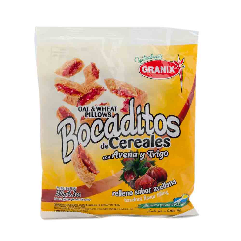 Bocaditos de Cereales Sabor Avellana 180 Grs Granix