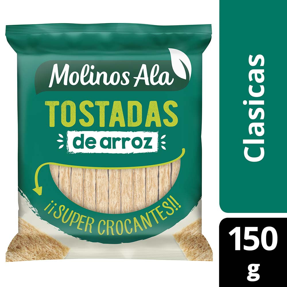 Tostadas de Arroz Clásicas 150 Grs Molinos Ala