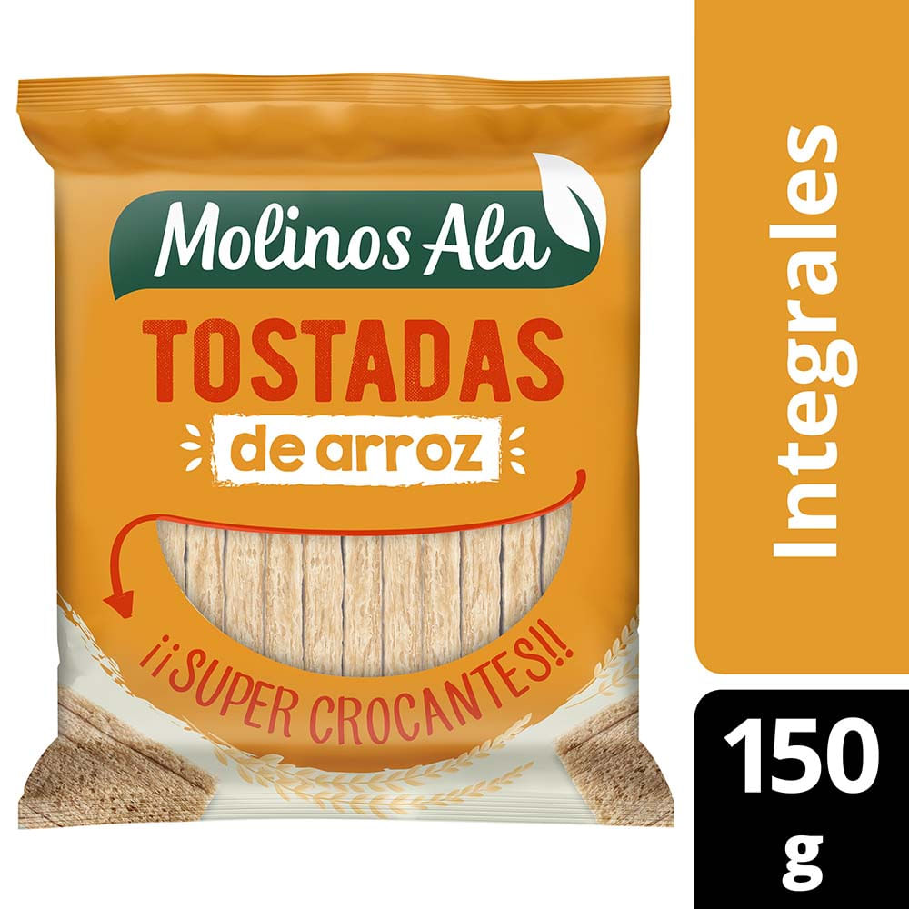 Tostadas de Arroz Integrales 150 Grs Molinos Ala