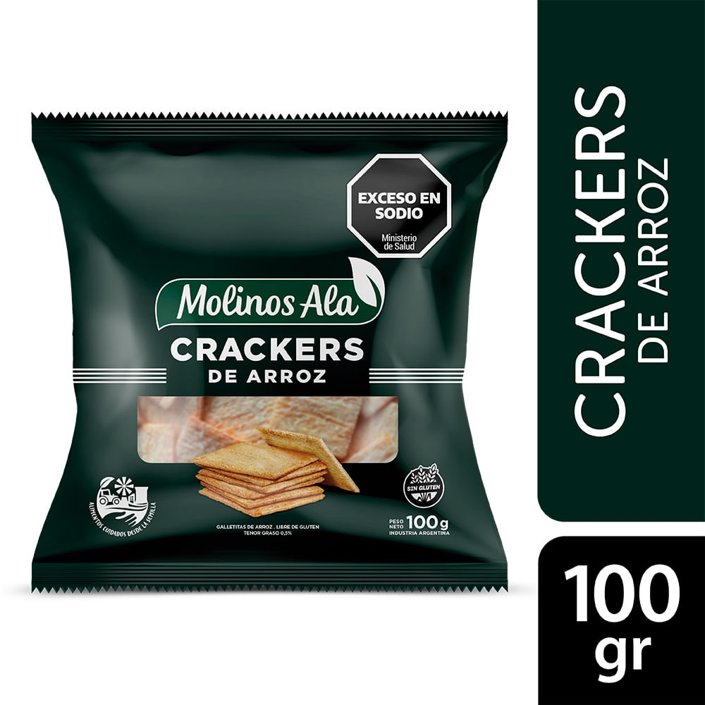 Galletitas de Arroz 100 Grs Molinos Ala