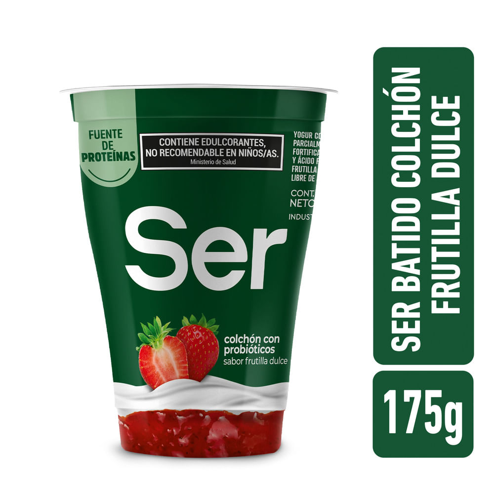 Yogur Colchón Sabor Frutilla Dulce 175 Grs Ser